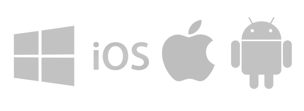 Logo for Apple, Microsoft, iOS and Android